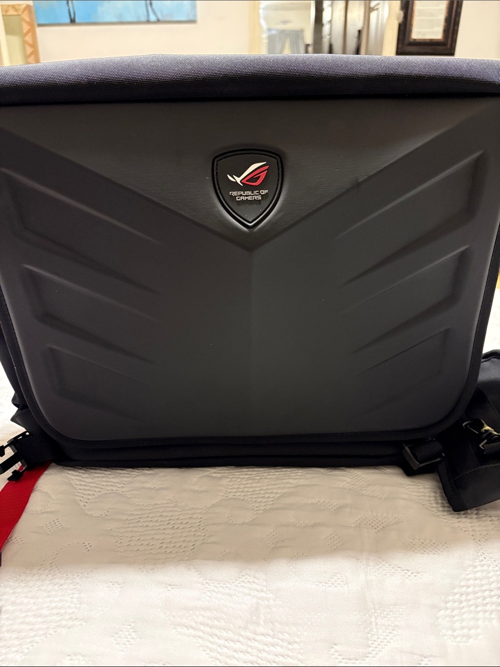 ROG RANGER BAG Gamers Hard Shell Laptop Backpack - Black with Red Accent